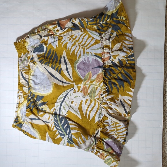 C&C California Floral Hawaiian linen peplum skirt size S - Picture 3 of 6